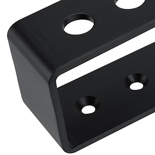 8 Pack Door Barricade Brackets, Open Bar Holder U Bracket with Screws and Anchors, Heavy Duty Security Holder Bracket Stopper Tool Hanger for Barn, Shed, Garage Doors, Fits 2x4 Boards