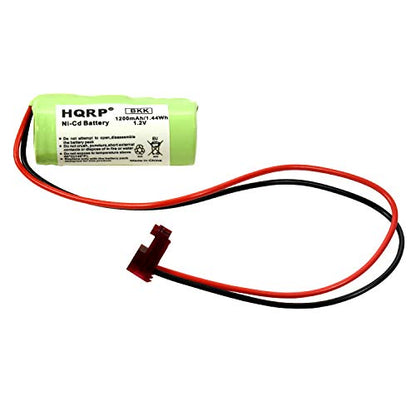 HQRP 5-Pack Emergency Exit Light Battery Compatible with Lithonia ELB1P201NB ELB1P201N2 ELB1P2901N ELB1P201N ANIC1493 Lithonia 1009S00-MZ ELB0320 Grainger 4WT20 OSA212 NIC1169 EBE-33 NiCad 1200mAh