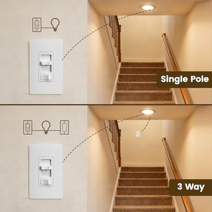 SURAIELEC Dimmer Light Switch, Fit for 300W LED/CFL and 600W INC/HAL