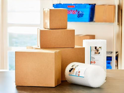 3 Pack Bubble Cushion Roll 12" x 40 Ft, 3/16" Small Bubbles, Perforated Protective Bubble Wrap for Packing Shipping Moving Storage, Clear Plastic, Tear Resistant - size: 12" x 40 Ft