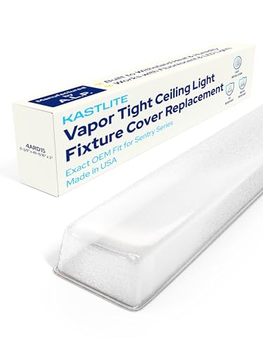 KASTLITE Vapor Tight Fixture Lens Cover Replacement, 4ARD15, 4-Pack - size: ALP-4ARD15