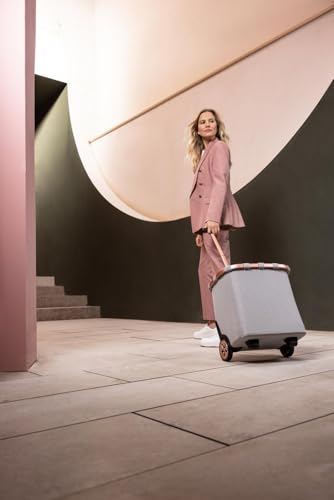 reisenthel carrycruiser Twist Sky Rose - Portable Shopping Trolley with Sturdy Aluminum Frame, Shoulder Strap and Removable mesh Inner Bag -Water-Repellent - color: Sky Rose