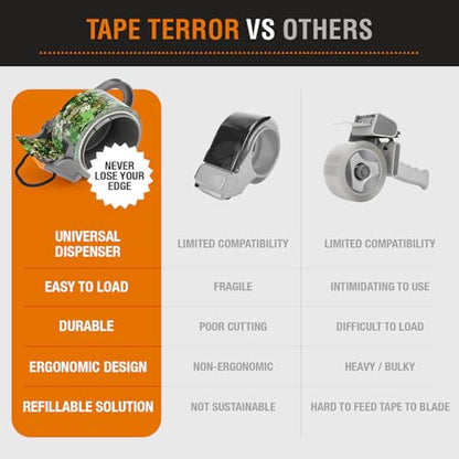 Heavy-Duty Camo Packing Tape (1 Roll) - 48mm x 50m Per Roll - style: Camo Tape – 1 Pack