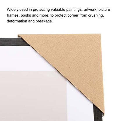 MECCANIXITY Adjustable Cardboard Corner Protector, Cardboard Edges Protector 10x10x1.7cm for Art, Packing, Shipping Supplies Pack of 40 - size: 10x10x1.7cm