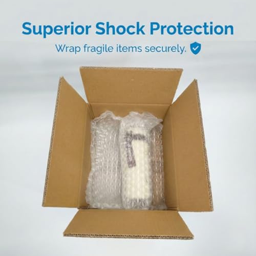 Air Cushion Machine Film Small Bubble Pillow Packaging Padding Roll | 984ft x 16" x 12” | 0.8" Super Small Bubble size