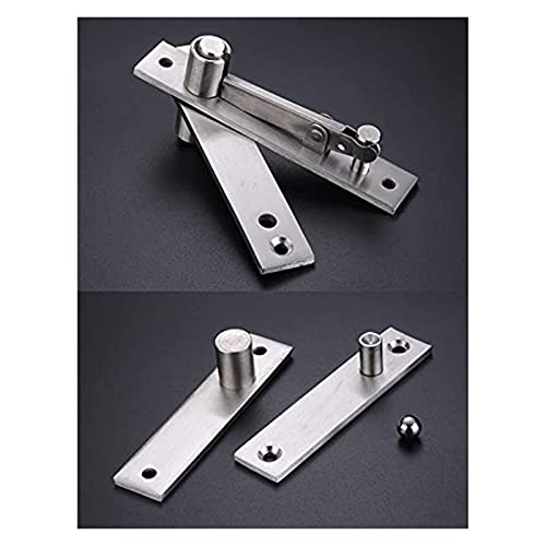 Hinge, Stainless Steel Pivot Door Hinge Heavy Duty Pivot Hinge for Wood Doors 360 Degree Shaft Stainless Steel