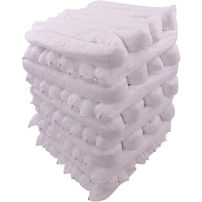 Global Industrial Oil Only Sorbent Socks, Heavyweight, 3" Dia. x 48"L, Gray, 40/Pack