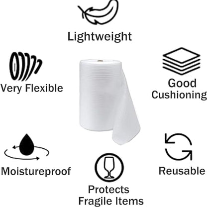 12"x 100' Foam Wrap Rolls for Moving Packing Foam Roll Packing Materials Shipping Packing Moving Supplies, Thick Cushion Packaging Wraps for Protect Glasses,Fragile Items,Dishes - size: 30cm*30.5m