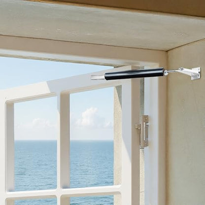 Screen Door Closer Bracket Kits, Storm Door Closer Replacement Parts, Compatible with Wright Products Screen Doors Stopper Parts with Brackets, Pins and Mounting Screws (White)
