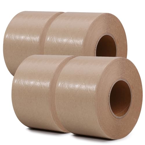 LLPT Kraft Paper Gummed Tape 2.75" x 66 Yards 4 Pack Brown - size: 2.75" x 66 yds