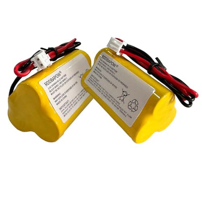 3.6V 900mAh Ni-CD Exit Sign Emergency Light Battery for Unitech LEDR-1 6200RP, Dantona CUSTOM-318 OSA230,Lowes 253799,Exitronix 10010037 (2 Pack x 3.6v 900mah Emergency/exit Light Battery) - size: 2 Pack x 3.6v 900mah emergency/exit light battery