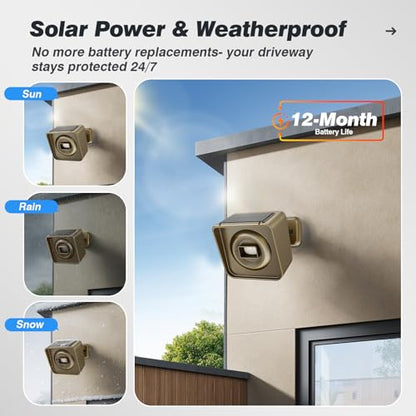 Wireless Driveway Alarm for Outdoor Security (Only Sensor) - style: Separately Sensor