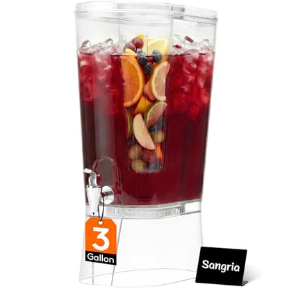 Lifewit 3 Gal Drink Dispenser with Fruit Infuser & Leak-Proof Spigot, 1 Pc