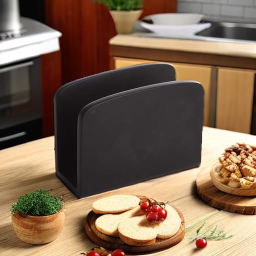 BINO Napkin Holder - Black Marble Napkin Dispenser for Dinner Table - Modern Kitchen Accessory - color: Black