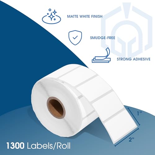 Spartan Industrial - 2" X 1” Direct Thermal Labels (5200 Count, 4 Rolls) - size: 2 X 1