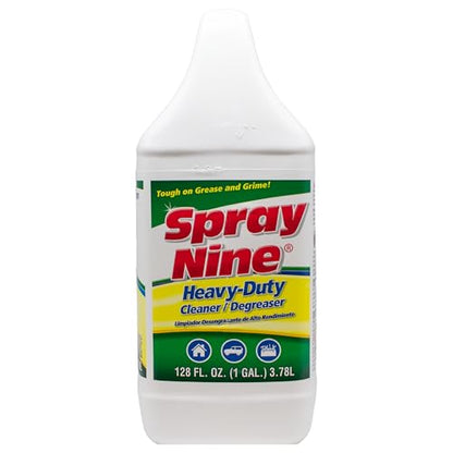 Spray Nine 26801 Heavy Duty Cleaner, Degreaser & Disinfectant for Home, Yard Equipment, Automotive & More - Refill for Spray Bottle 1 Gallon (Pack of 1) - size: 128 Fl Oz (Pack of 1), style: New Packaging