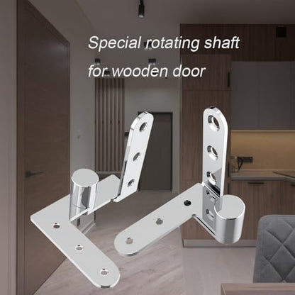 Pivot Hinge, 270 Degree, Solid Stainless Steel - color: Silver+Contains Screws
