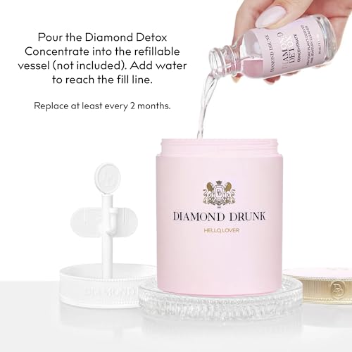 Diamond Drunk Concentrate Refill - Non-Toxic, Fine Jewelry Cleaner for Diamond, Gold, & Platinum Rings & More - 2 Months Supply of Safe, Sustainable Cleaner to Restore Shine - color: Alchemist Rose