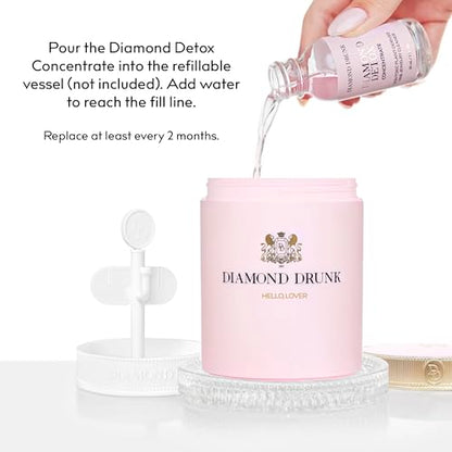 Diamond Drunk Concentrate Refill - Non-Toxic, Fine Jewelry Cleaner for Diamond, Gold, & Platinum Rings & More - 2 Months Supply of Safe, Sustainable Cleaner to Restore Shine - color: Alchemist Rose