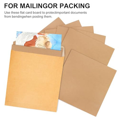 100 Pack 10"x 10" Corrugated Cardboard Sheets, Flat Cardboard Layer Pads 2 mm Thickness, Flexible Packaging Inserts for Shipping, Mailing, and Crafts, by IHDYPPEW - size: 100 Pack 10"x 10" brown