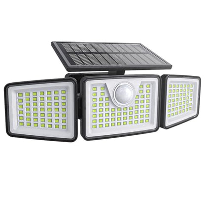 daphino 2500LM Solar Lights, Motion Sensor Outdoor Lights, 3-Head, 1 Pack - size: 3Head-Remote-1 Pcs