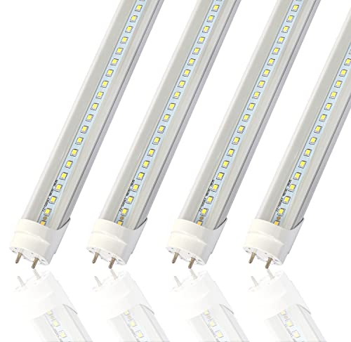 2FT T8 LED Tube Light,12W(30W Equivalent),Type A+B Plug & Play, 4-Pack