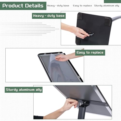 tonchean 11x17 Freestanding Pedestal Sign Holder