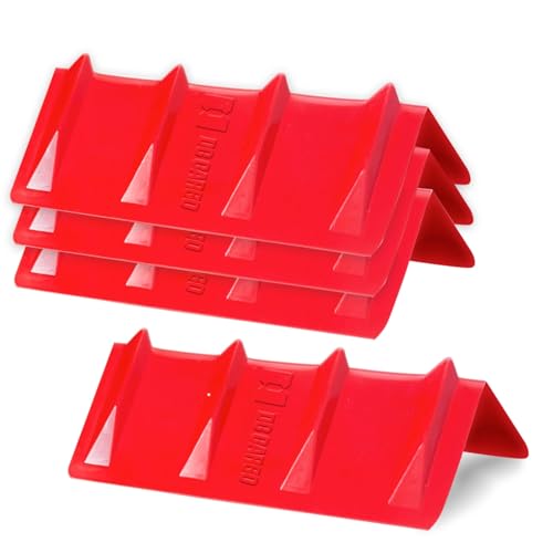DC Cargo - Heavy-Duty Edge Protectors, 8"x8"x24" (Pack of 4) Strap Protectors for Flatbed Equipment, Unparalleled Cargo Management Solutions for Truckers, Contractors, and Outdoor Enthusiasts - color: Red, size: 8" x 8" x 24"
