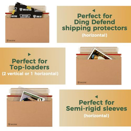 Card Shipping Envelopes 510 Pack - 7 x 4.35 Inches Trading Cards Mailers - color: Kraft - 510 Pack
