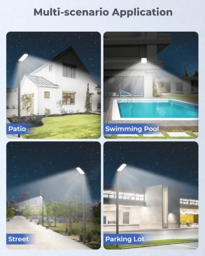 150W LED Parking Lot Light, 21000LM LED Dusk to Dawn Street Light 6500K