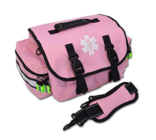 Lightning X Small Medic First Responder EMT Trauma Bag Stocked First Aid Trauma Fill Kit A (Pink) - color: Pink
