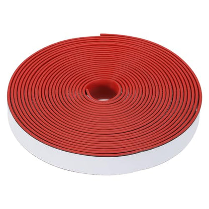 Smoke Fire Seal Strip 19.7 Feet 18mm/0.71" Wx2mm/0.08" T Red - color: Red, size: 19.7 FT x 18mm / 0.71" W x 2mm / 0.08" T