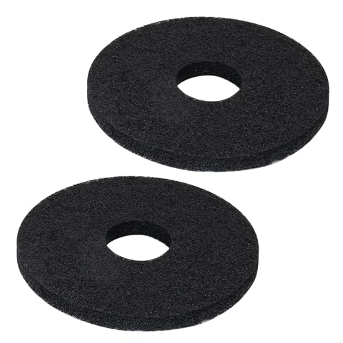 12" Scrubbing Disc for Oreck ORB550MC Orbiter Floor Machine,Commercial Black Floor Scrubber Pads 437.071 for Deep Clean Concrete,Dirt,Stains and Paint Splatte,Stripping Wax or Finish(2 Pack)