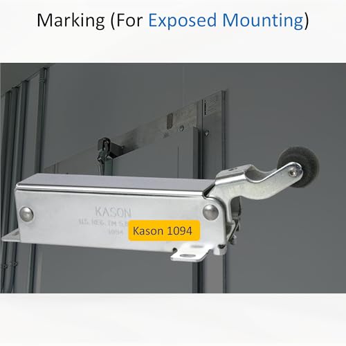 Awoco 1094 Hydraulic Door Closer, Exposed Mounting for Walk-in Coolers/Freezers by Kason - style: Exposed door closer