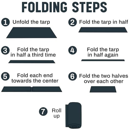 8 Pack 6 x 8 ft Gray Tarps, 5.5 Mil Heavy Duty Waterproof Tarp - color: Gray, size: 6 x 8 ft