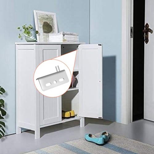 Door Pivot Hinges with Bushing for 8mm Hole, Silver - color: Silver