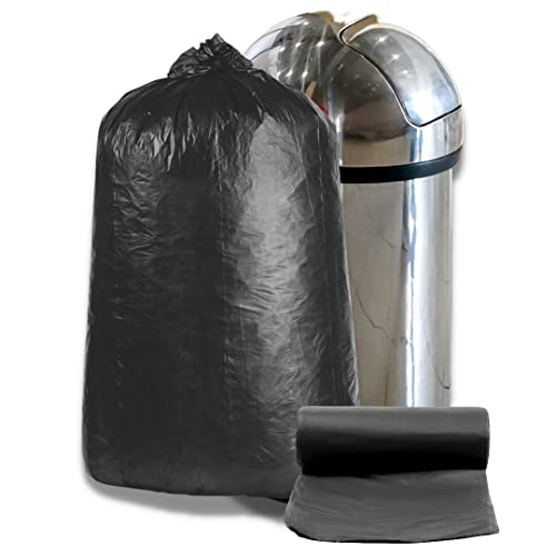 Plasticplace 40-45 Gallon Trash Bags │12 Microns │ Black High Density Garbage Can Liners │ 40" x 48" (250 Count) - color: Black, size: 1 Count (Pack of 250)