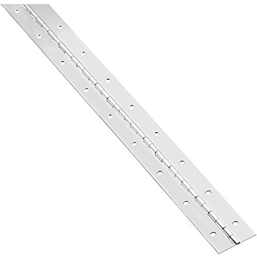 National Hardware N148-270 V570 Continuous Hinge in Nickel - color: Nickel, size: 2" x 30", style: Updated Packaging