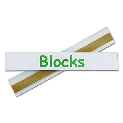 C-Line Self-Adhesive Label Holders, Top Load, 0.5 x 3, Clear, 50/Pack (Pack of 12) - size: 1/2 x 3-Inch (Pack of 12)