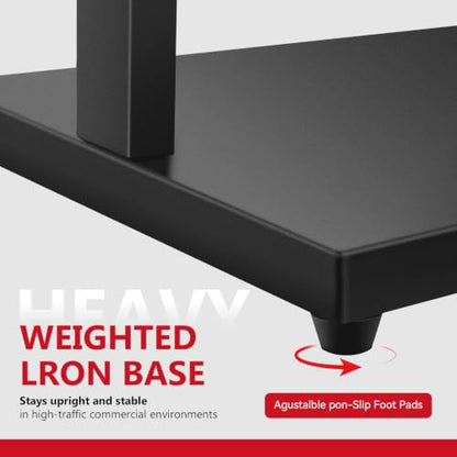 DISPLAYSWORKER 18x24 Poster Stand , Aluminum Double side Sign Holder floor Stand, Have Duty Base for Retail StoreS,Resrtaurants&Office - size: 18×24