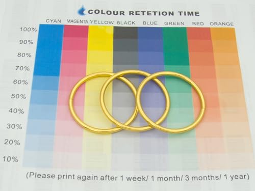 40pcs 4 Sizes O Rings Welded Strong Metal Heavy Duty Round Ring for Pet Collars Buckle Belts Strap Webbing Sewing - color: 2"(50mm) Gold 6pcs