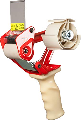 APQ Industrial Packing Tape Dispenser for 2" Tape. Side Loading Tape Gun. Heavy Duty Hand Tape Gun. Lightweight and Portable for Commercial Packaging, Shipping, Moving, Carton and Box Sealing. - size: 2"