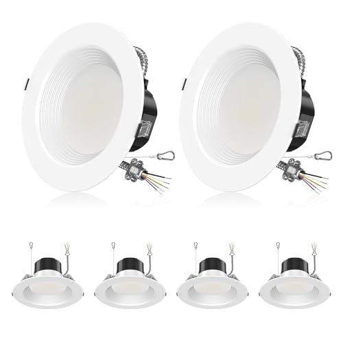 6 Inch Commercial LED Downlights 120-277Vac, 0-10V Dimmable, 6PK