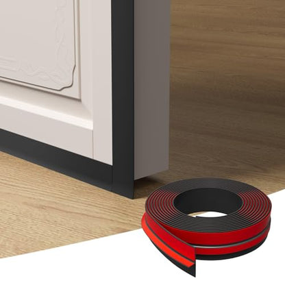 Elvone T-Shaped Weather Stripping Seal, Black Silicone, 1.37 in x 20 ft - color: Black, size: 20FTX1.37IN