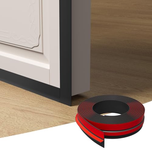Elvone T-Shaped Weather Stripping Seal, Black Silicone, 1.37 in x 40 ft - color: Black, size: 40FTX1.37IN