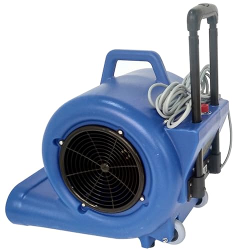 220V 900W Air Mover 3 Speed Adjustable Floor Dryer Blue Floor Blower Fan Wet Carpet Dryer for Janitorial Home Commercial Use