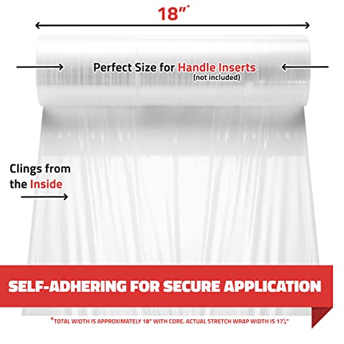 Simply Cool 20 Pack Stretch Wrap 18 Inch 80 Gauge Shrink Wrap - color: Clear, size: 20 Pack
