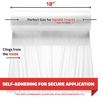 Simply Cool 20 Pack Stretch Wrap 18 Inch 80 Gauge Shrink Wrap - color: Clear, size: 20 Pack