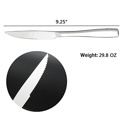 8-Piece Stainless Steel Steak Knives for Chefs Commercial Kitchen