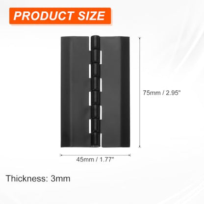 uxcell 2Pcs Acrylic Hinges 75x45mm Invisible Self-Adhesive Clear Hinge